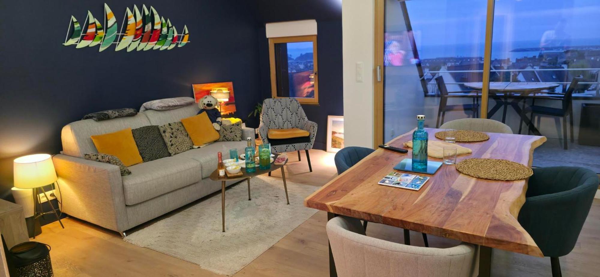 Appartement Bretagne Vue Mer Exceptionnelle Sur Les Hauts D'Erquy Au Calme ! Et Au Pied Du Gr34 Екстер'єр фото